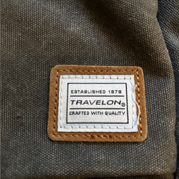 Travelon Charcoal and Tan Backpack - Picture 2 of 8